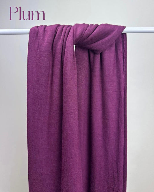 Plum Jersey Hijab + Matching Undercap