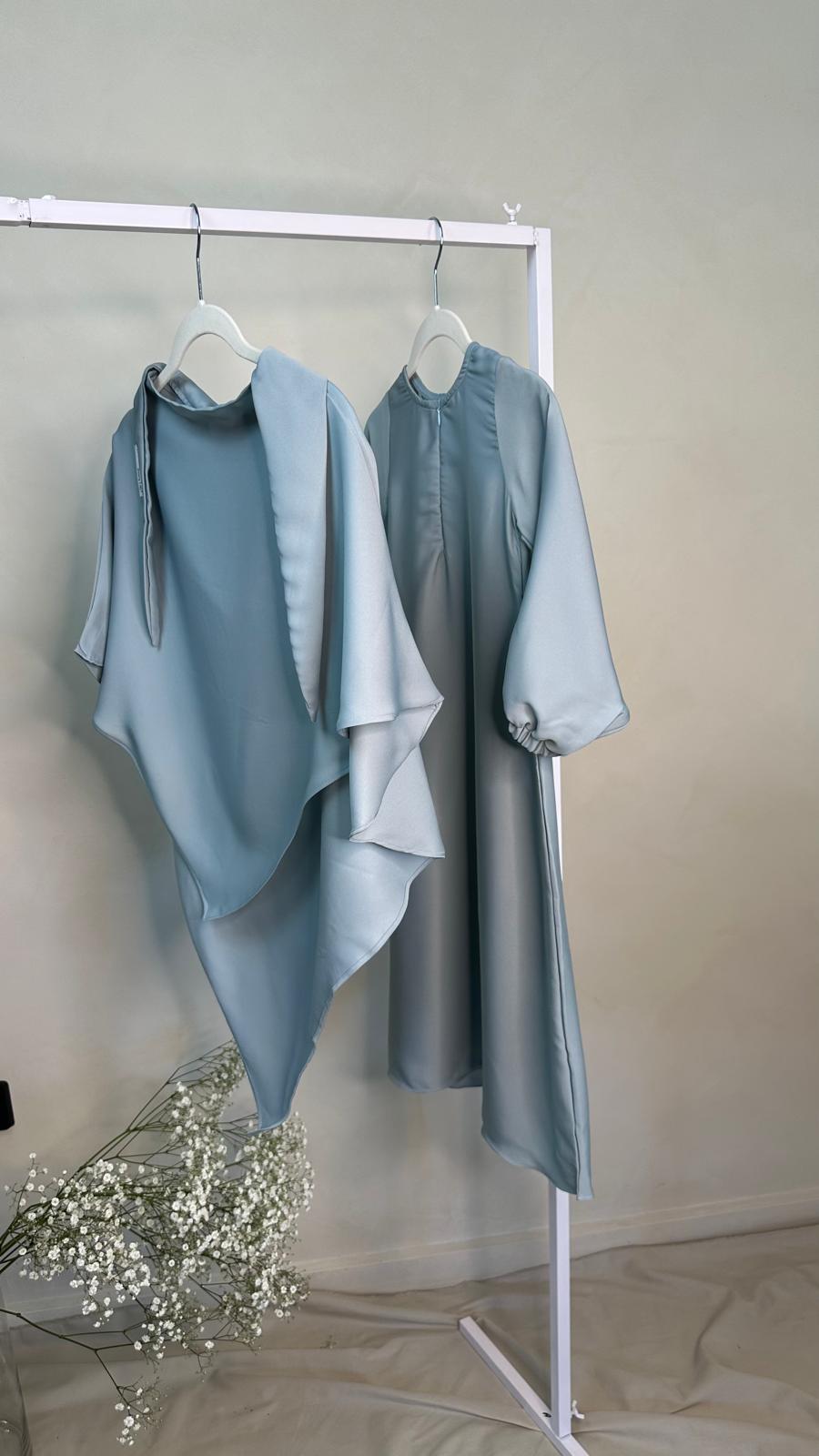 Mint Essential Khimar and Abaya Set