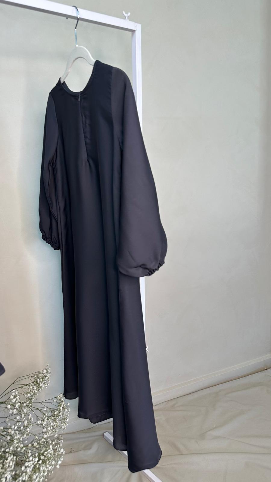 Charcoal Essential Khimar and Abaya Set