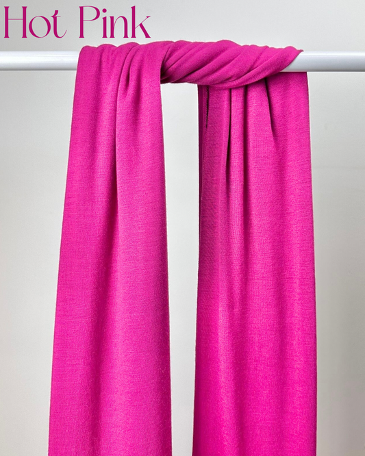 Hot Pink Jersey Hijab + Matching Undercap